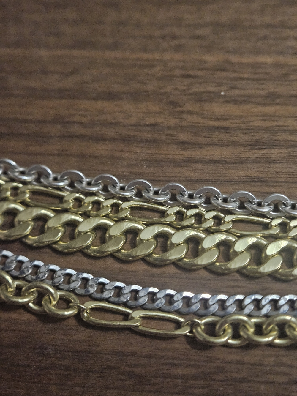 Silpada KR Collection Tough Luxe Mixed Metal Multi-Chain Bracelet - Picture 11 of 14